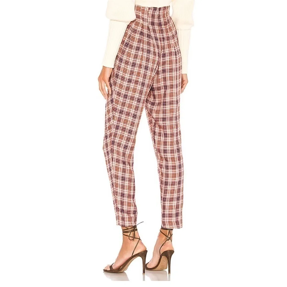 Majorelle Naples Plaid High‎ Waisted Pant Medium - Image 2