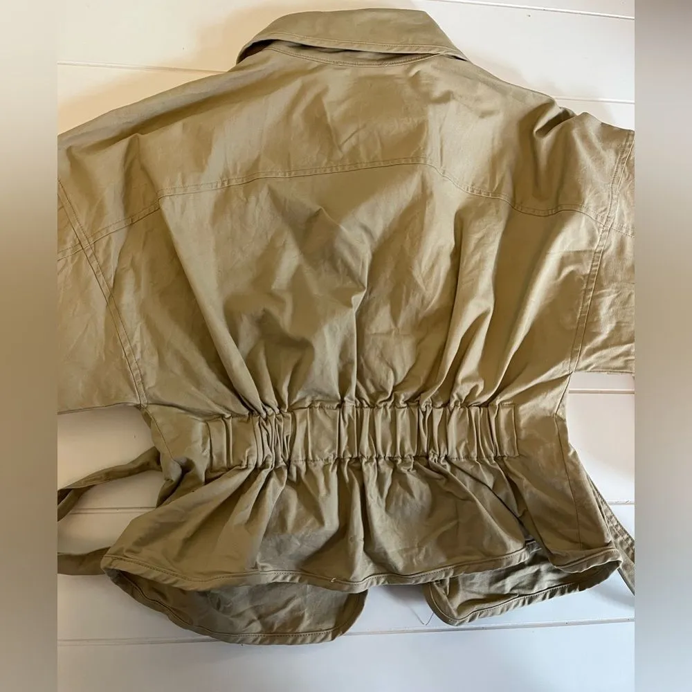 Anthropologie Mare X Women’s Puff sleeve utility jacket size XS - Image 4