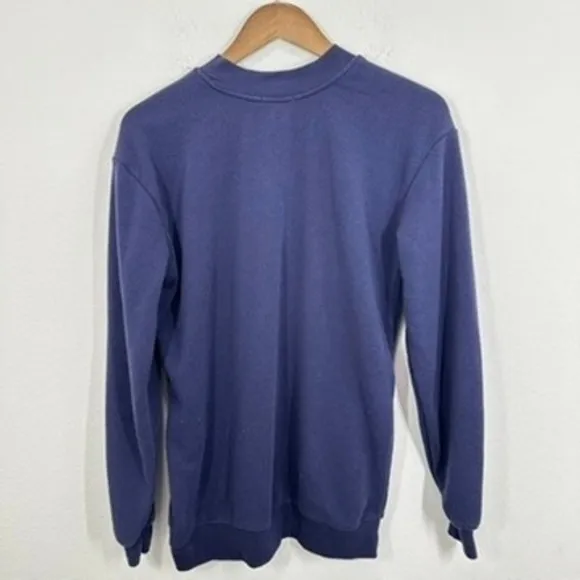 Better/Together‎ Apres Ski Sweatshirt Small Pullover Crewneck Winter Snow Navy Blue - Image 6