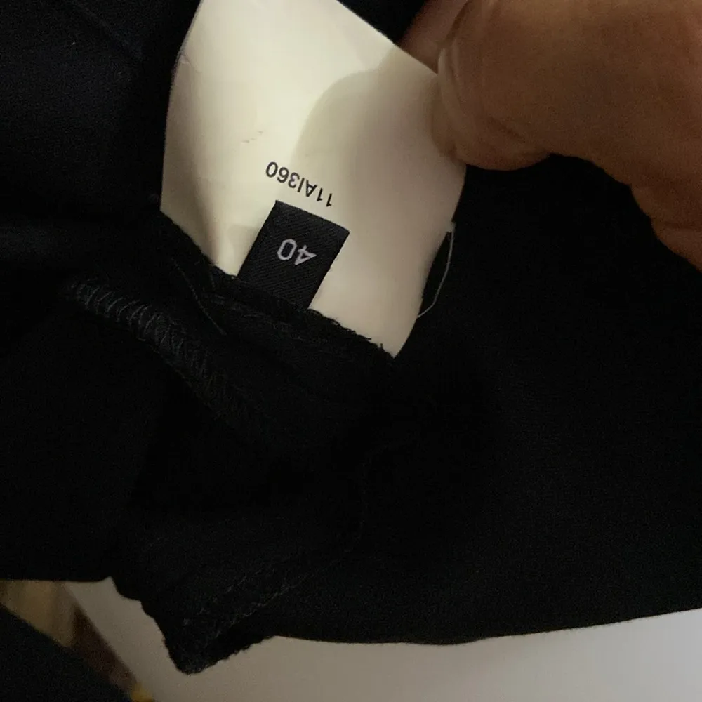 Atos Lombardini Made in Italy Golden Metallic Cuffs Black Dress size 40 - Image 9