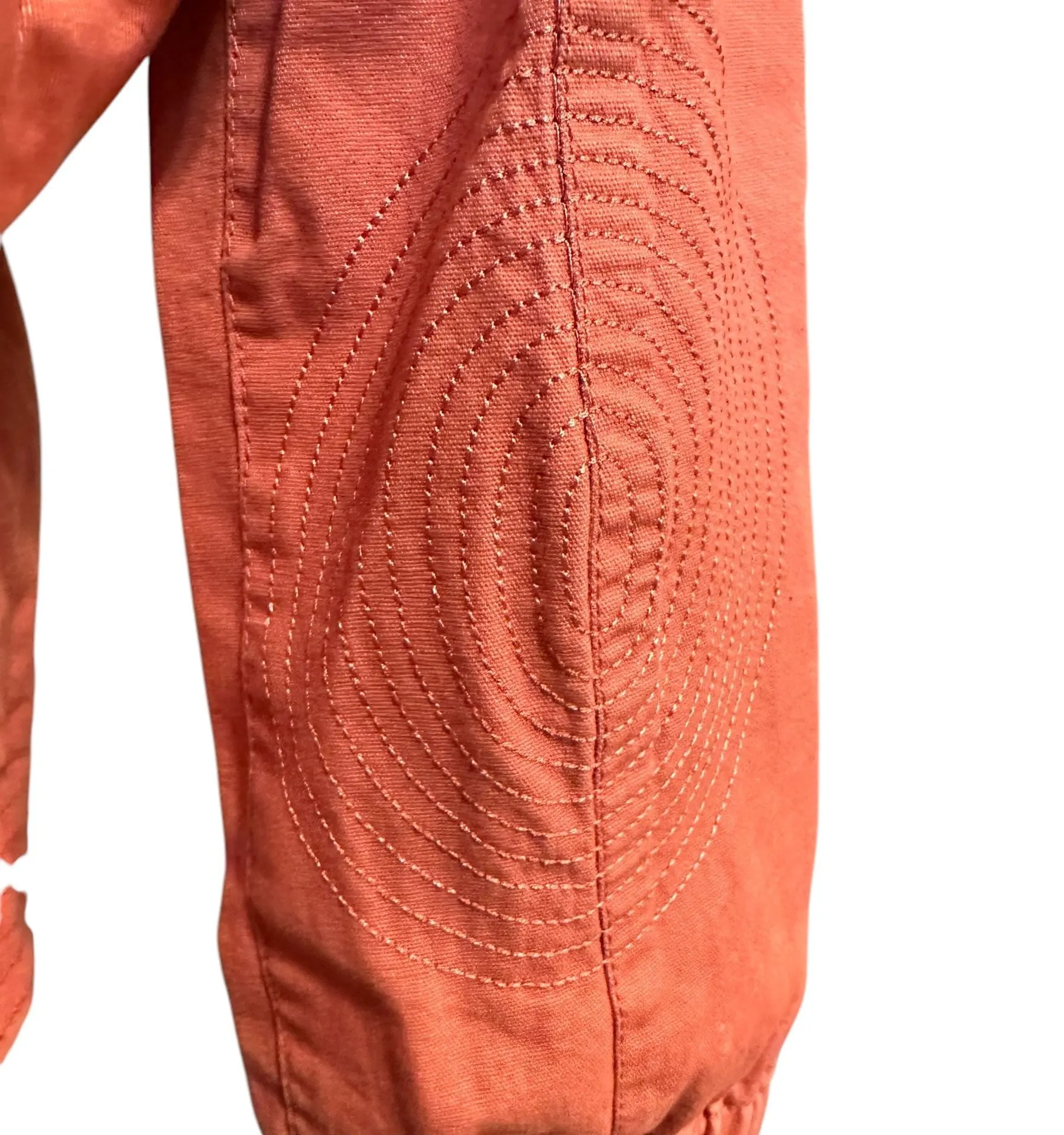 Hurley  Coral Crop Zip Moto Jacket Small - Image 3