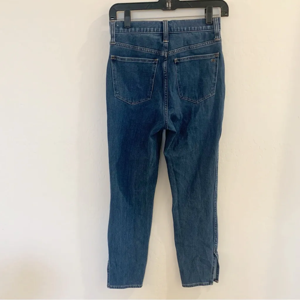 Madewell 11” Roadtripper Skinny High Rise Slit Hem Jeans Size 25 - Image 7