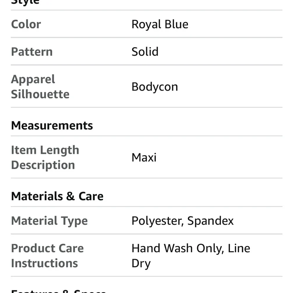 Chic Blue Maxi Dress with Flowing Silhouette Size L - Image 7