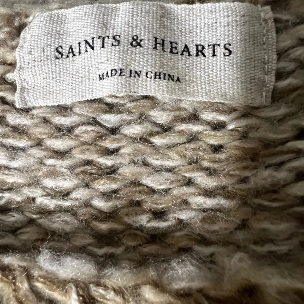 Saints and Hearts Crocheted Cozy Striped Tunic Sweater - Image 6