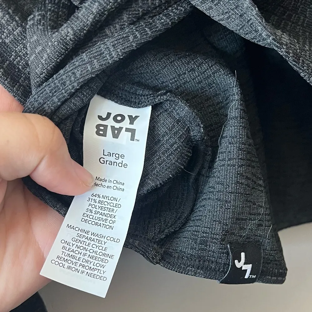 Black and Grey 2 piece matching workout set Size Large - Image 6