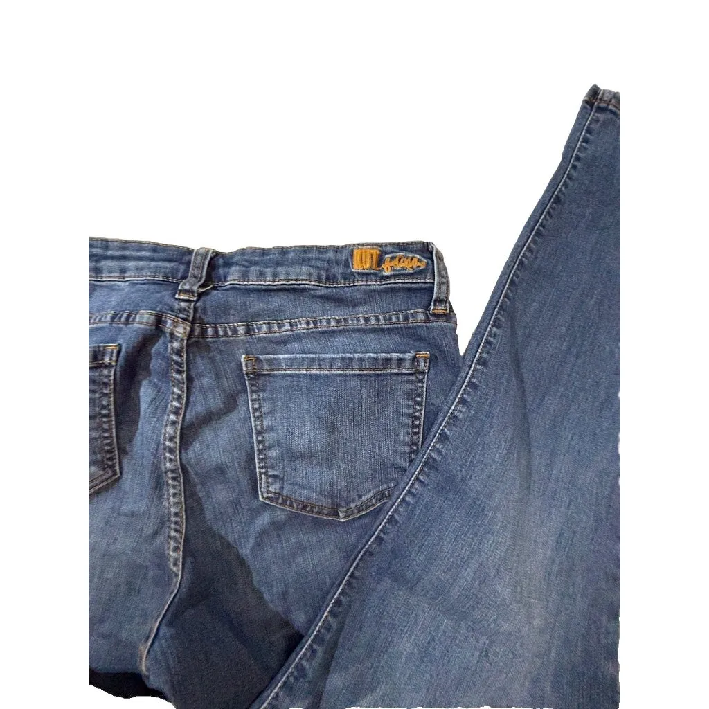 Kut from the Kloth Straight Leg Jeans Women’s Size 8 Whiskering - Image 3