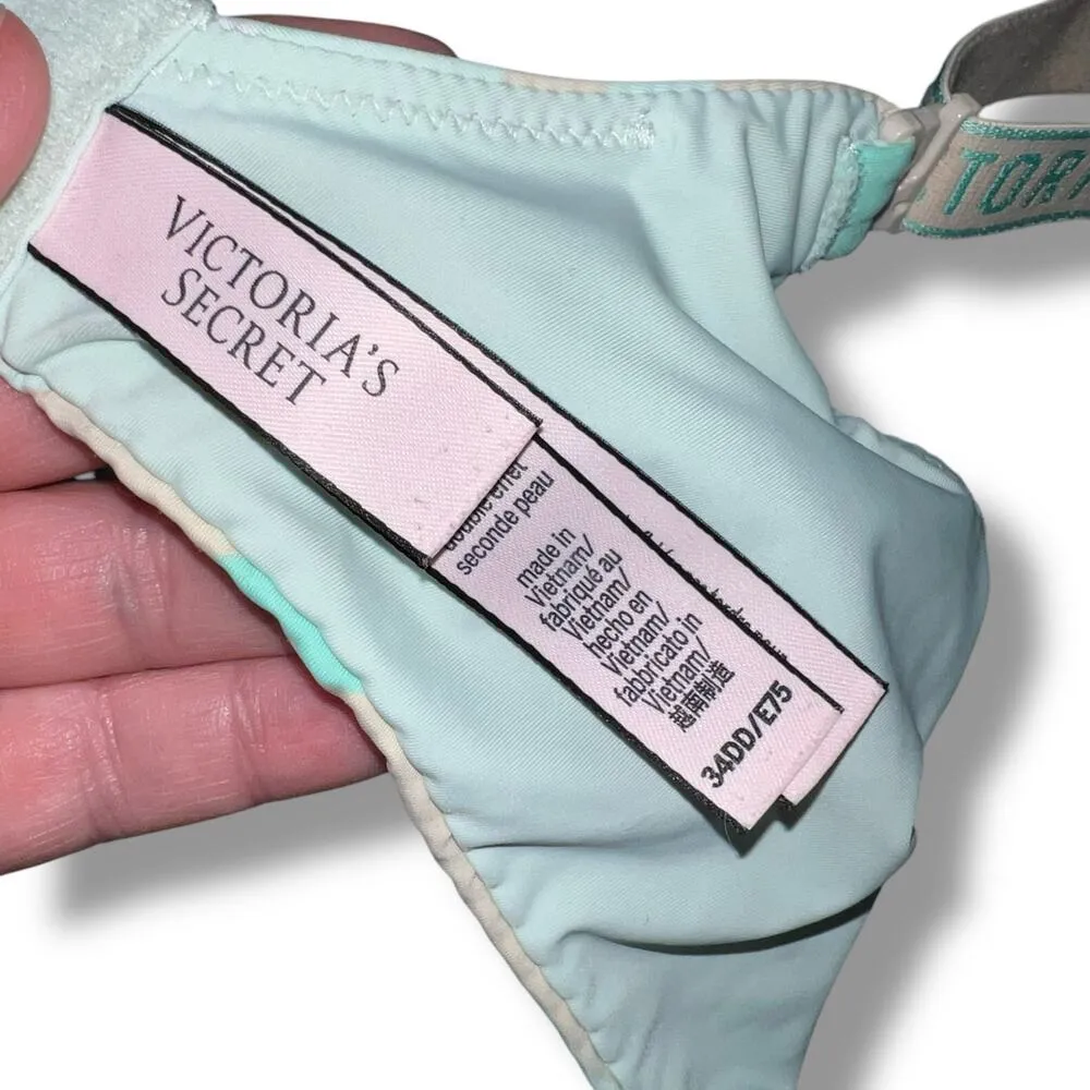 Victorias Secret Womens TShirt Lightly Lined Demi Bra Underwire Convertible 34DD - Image 8