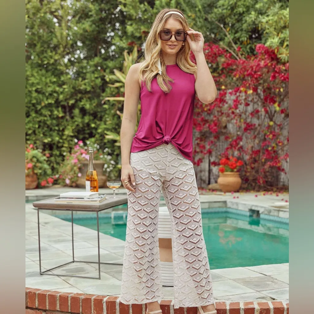 Shebird Racerback Bra Tank with built in support size 4 medium Red - Image 3