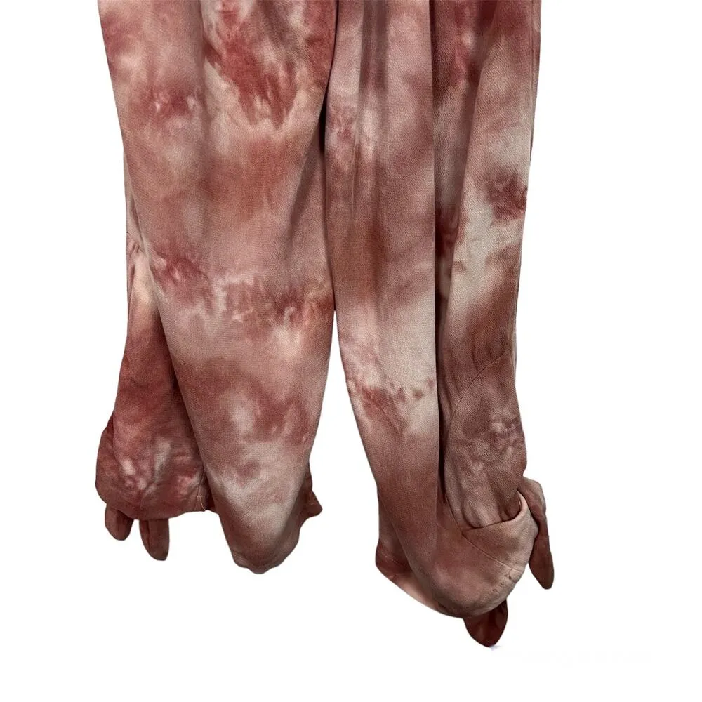 Free People Just Float Womens Jumpsuit XS Tie Dye Boho Beachy Vacation Festival - Image 12