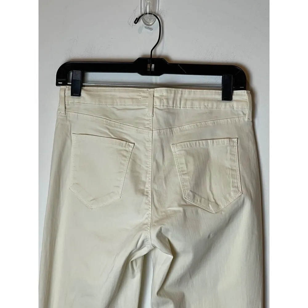 L'Agence White Margot Skinny High Rise Vintage‎ White Jeans Size 28 - Image 10