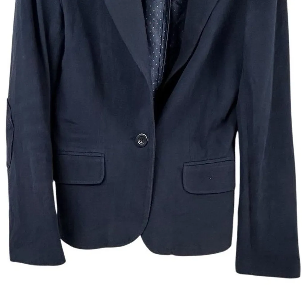  Cache Women's Blazer Size 0, Blue Polka Dot Lining Tailored - Image 5