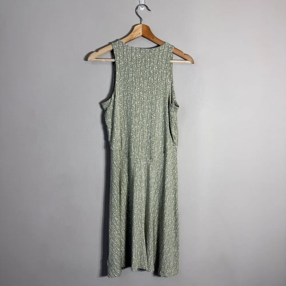 Athleta Santorini Thera Printed Dress Women's ST Small Tall Green UPF 50 Active - Image 4