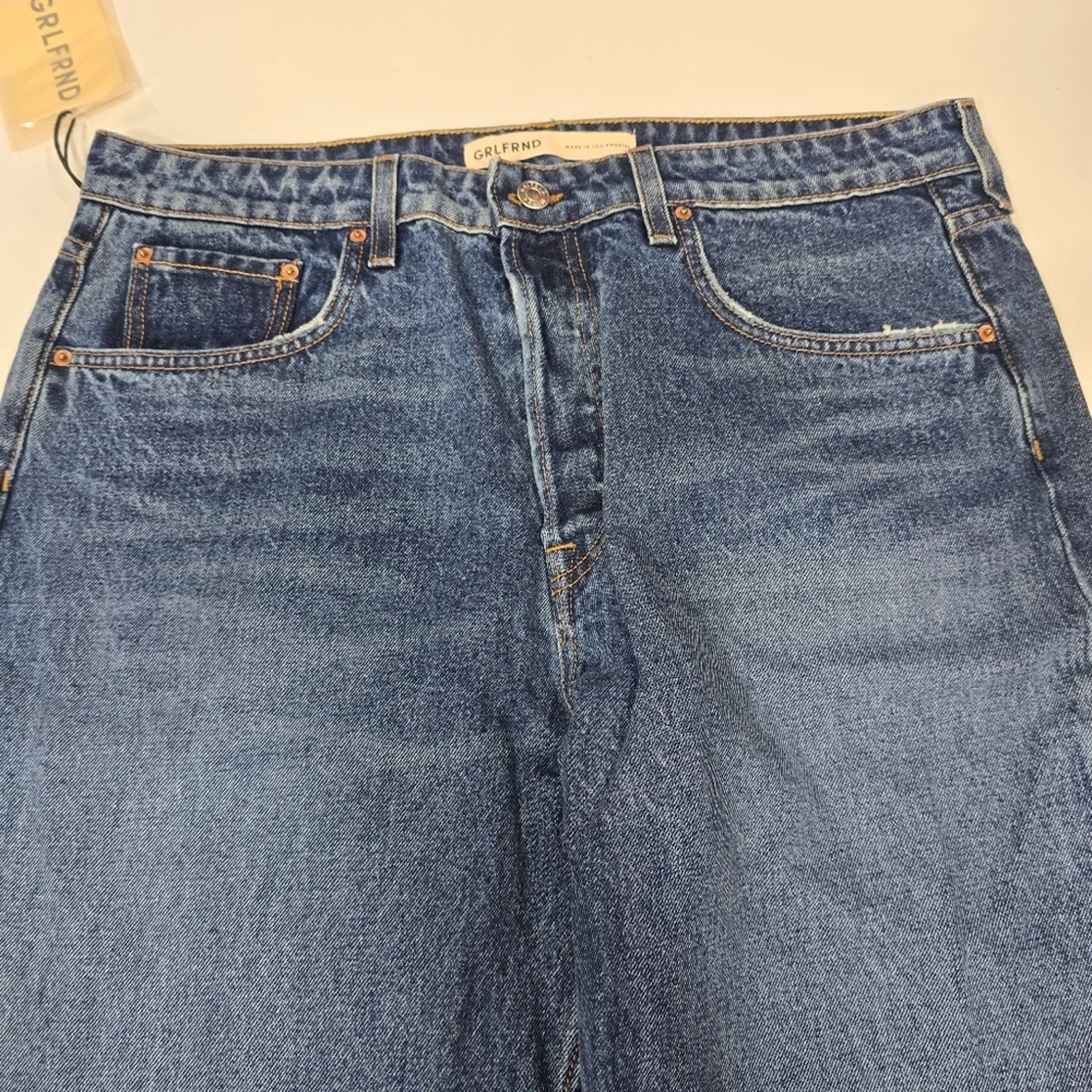 GRLFRND Karolina High Rise Straight Crop in Midtown Size 32 - Image 6
