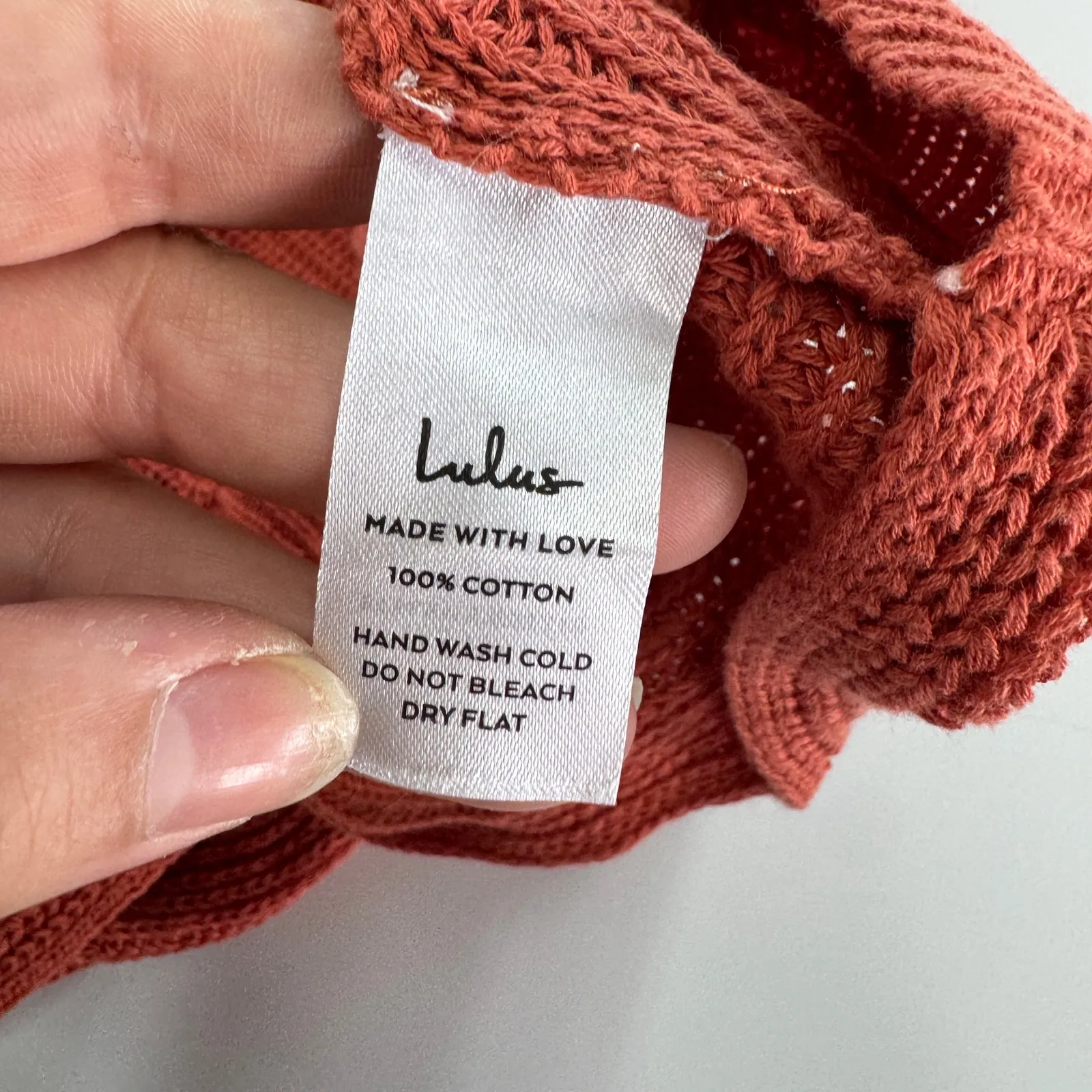 Lulus Tank Top‎ Womens X Small Rust Red Lets Get Away Knit Twist Back - Image 7