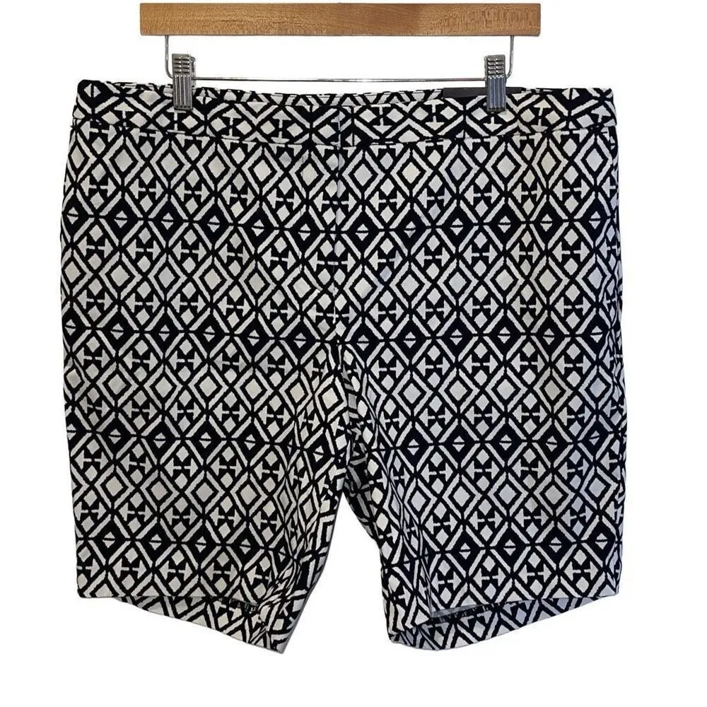 Mario Serrani Italy Womens Tummy Control Comfort Stretch Shorts Black Sz 16 NWT - Image 2