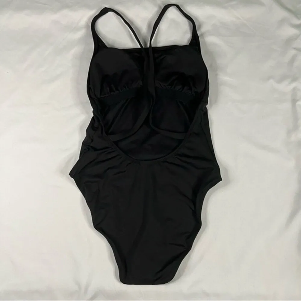 Andie The Marina Size Small Black One Piece Swimsuit Classic Strappy Open Back - Image 9