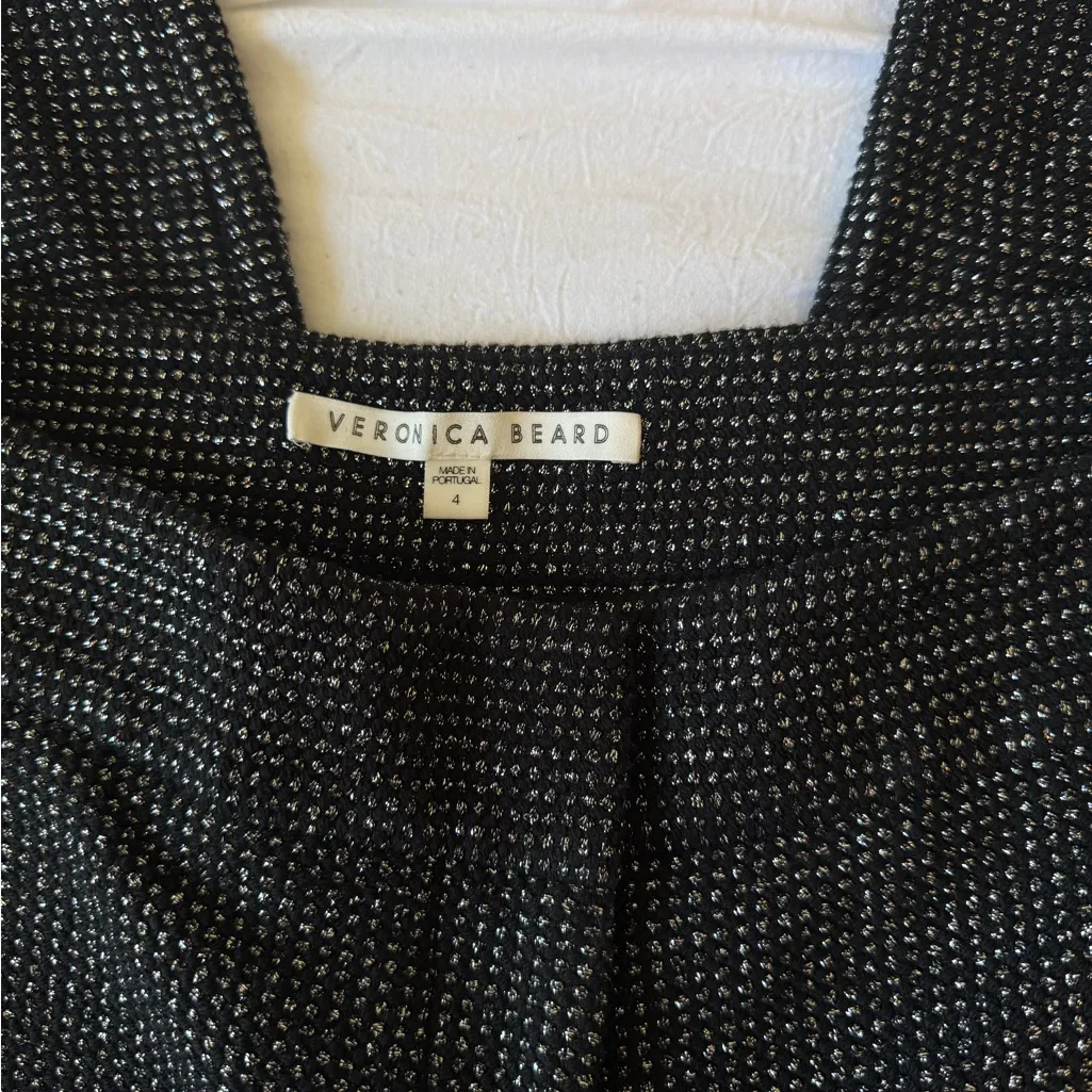 Veronica Beard | Gretta Lurex Tweed Black/Silver Joggers - 4 - Image 3