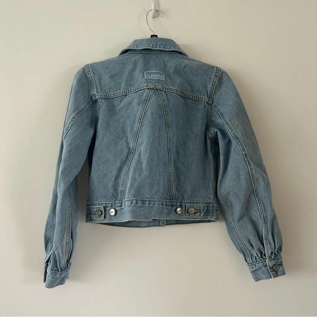 GANNI Light Blue Denim Jacket NWT - Image 7