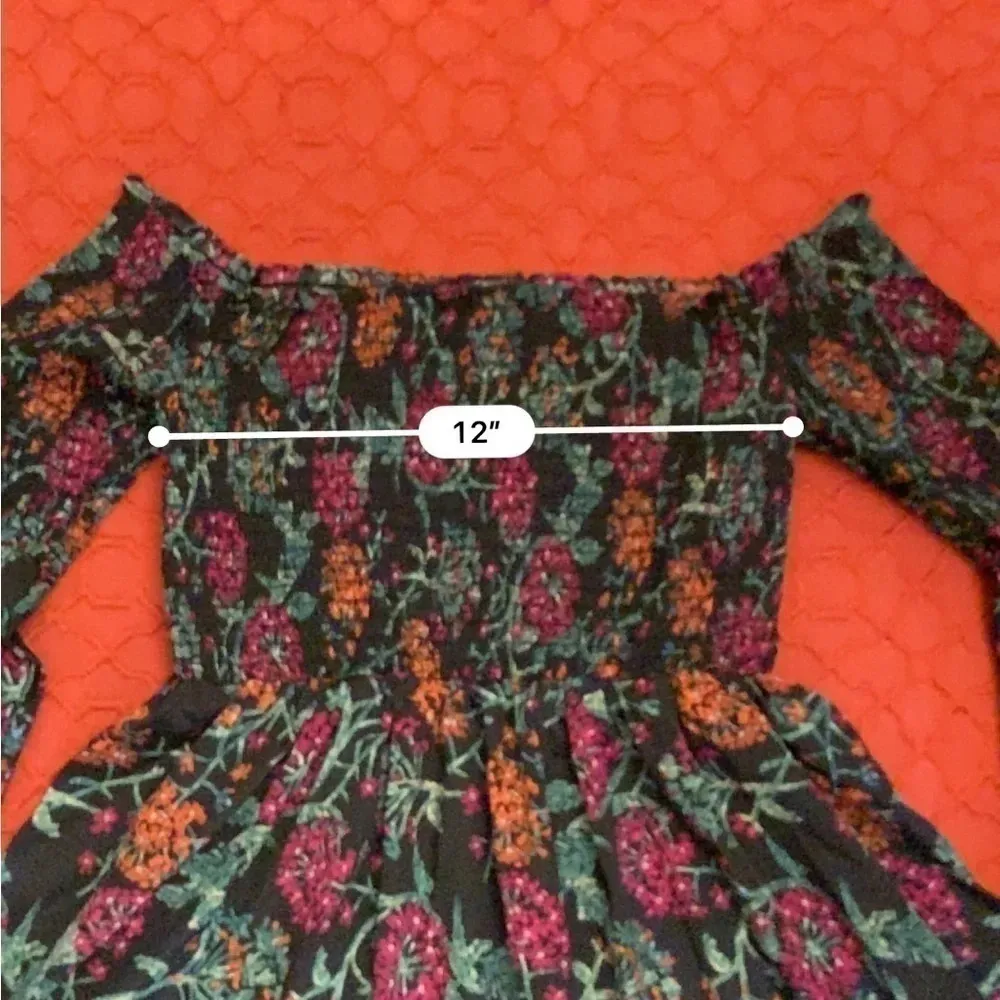Likely Manning Smocked Off The Shoulder Floral Printed Mini Dress XS. - Image 12