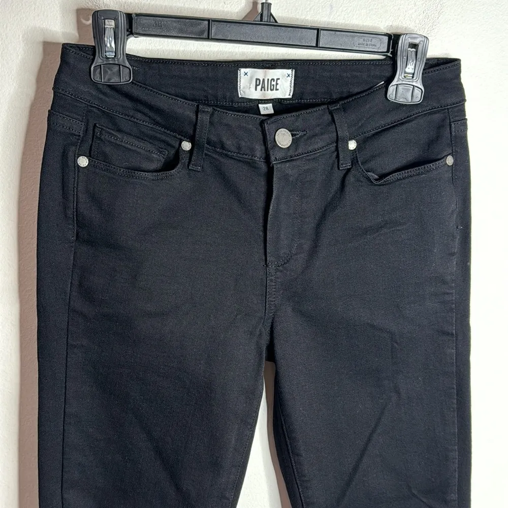 Paige Verdugo Ultra Skinny Jeans in black overdye size 28 - Image 3