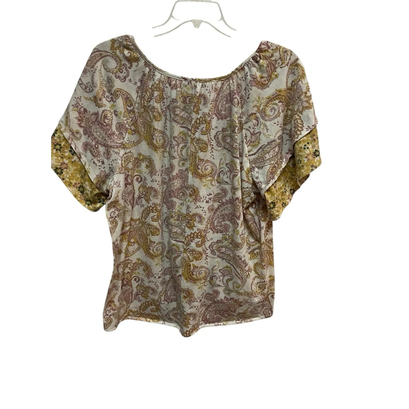 Paisley Boho Peasant Blouse Plus Size 18/20W Layered Sleeve Top Cottagecore Cato - Image 2