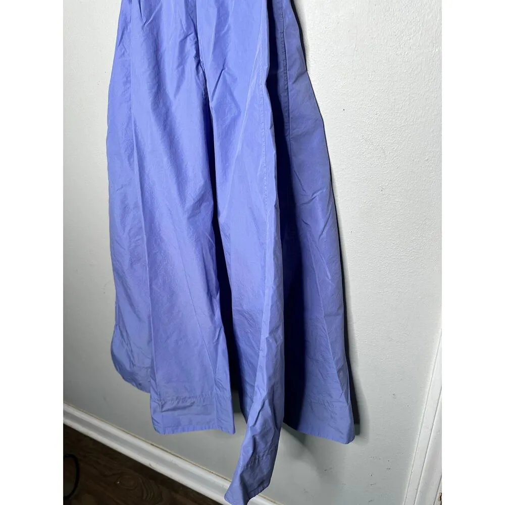 3.1 PHILLIP LIM Purple A-Line Sleeveless V-Neck Poplin Belted Midi Dress Size 4 - Image 10