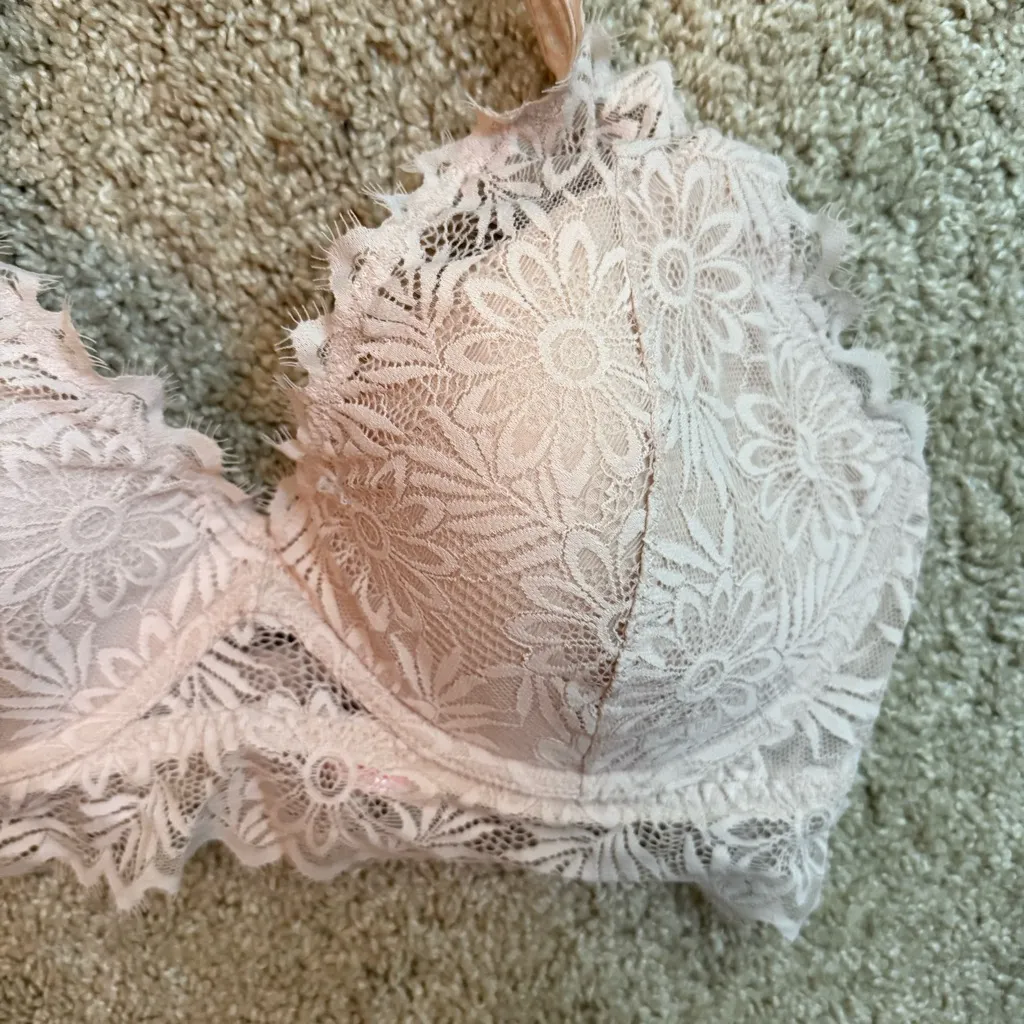 Victoria's Secret PINK Size LG Womens Lined Wireless Back‎ Closure Halter Bra - Image 2