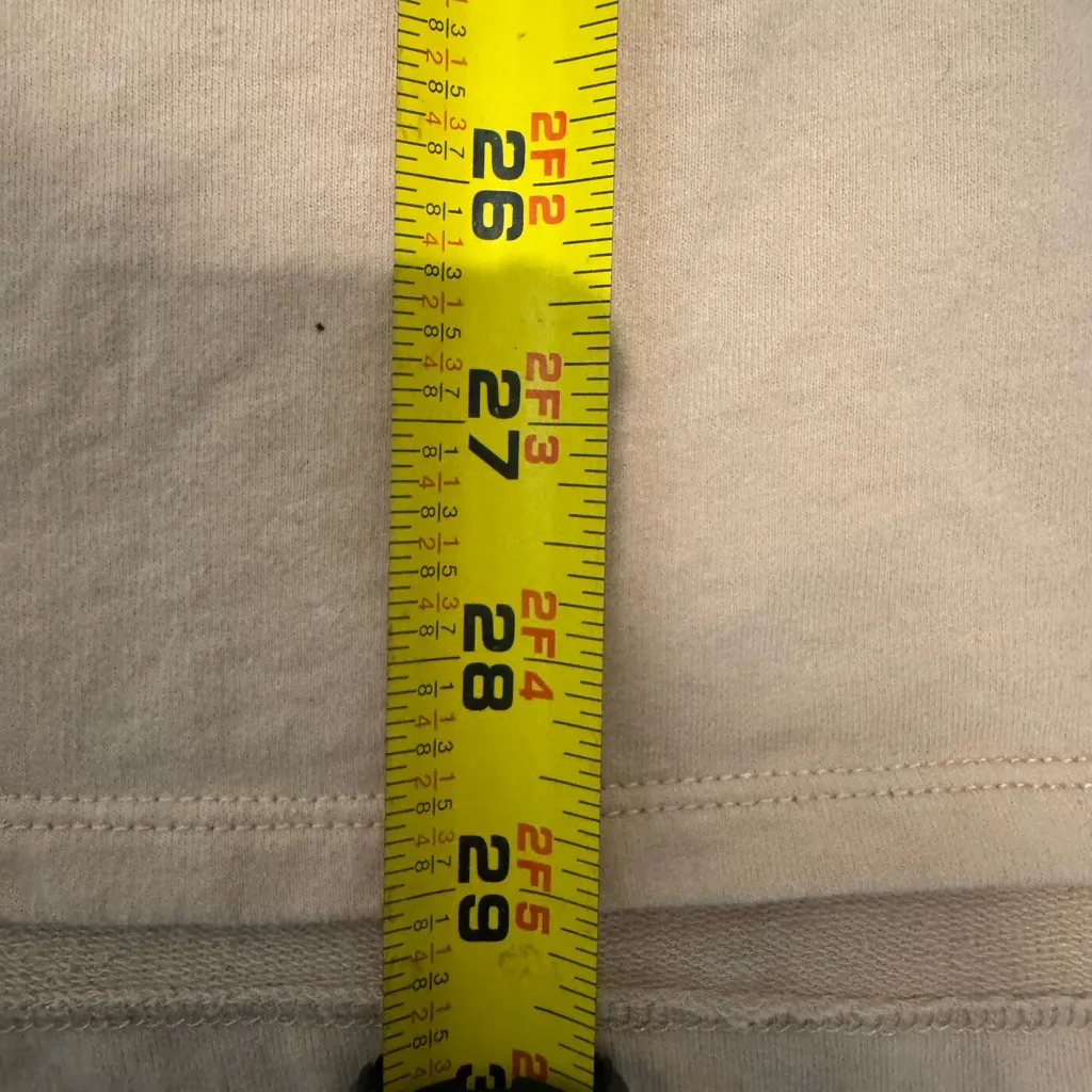 WILD FABLE Unique Casual Tan Hooded Top Shortsleeved Slits on Sides Athleisure - Image 13