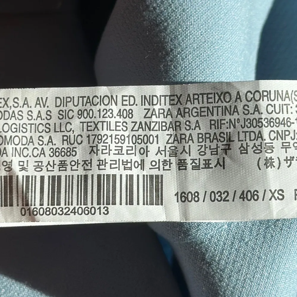 Zara dress shorts baby blue gold‎ buttons #1608/032/406 Size XS blogger favorite - Image 9