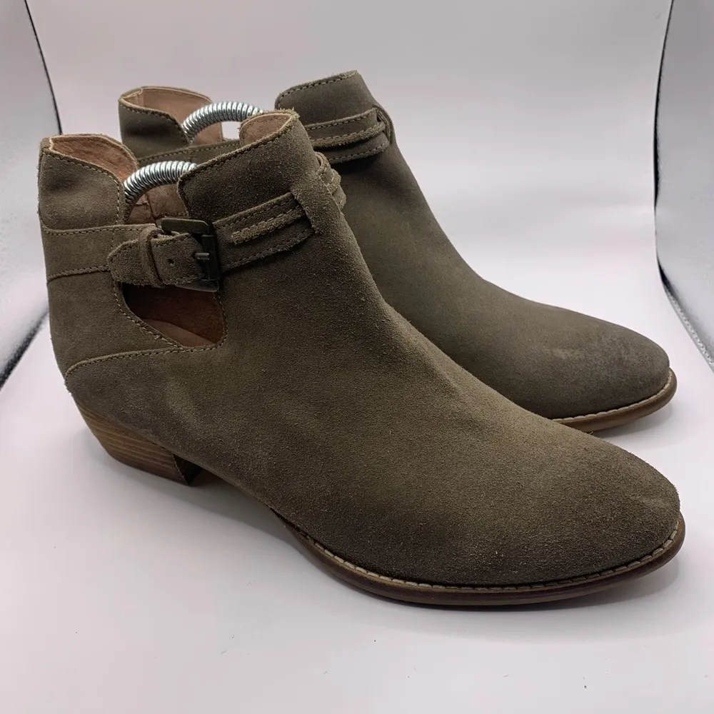 Seychelles suede ankle boot Sz 10 buckle - Image 8
