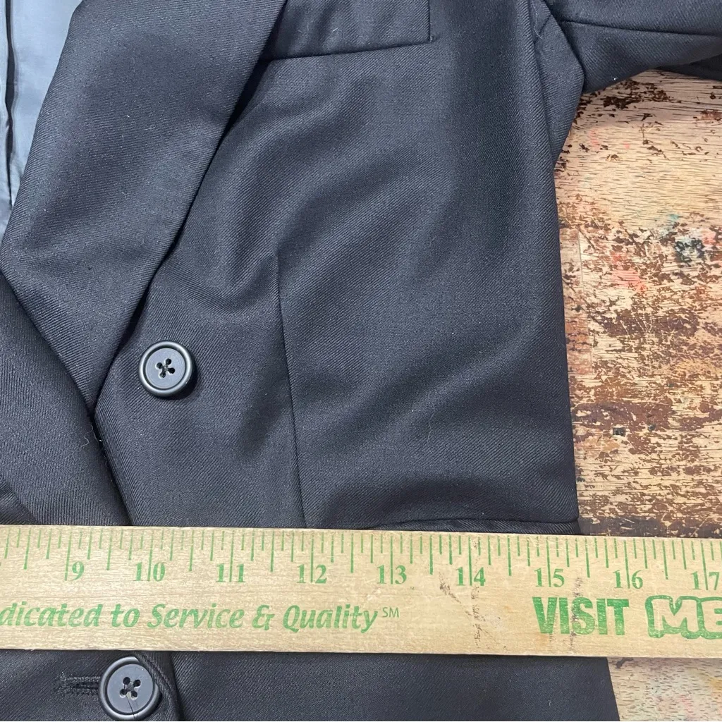 J. Crew Wool Super 120s Double Breasted Peak Blazer City Fit Pants Suit Womens 0 - Image 8