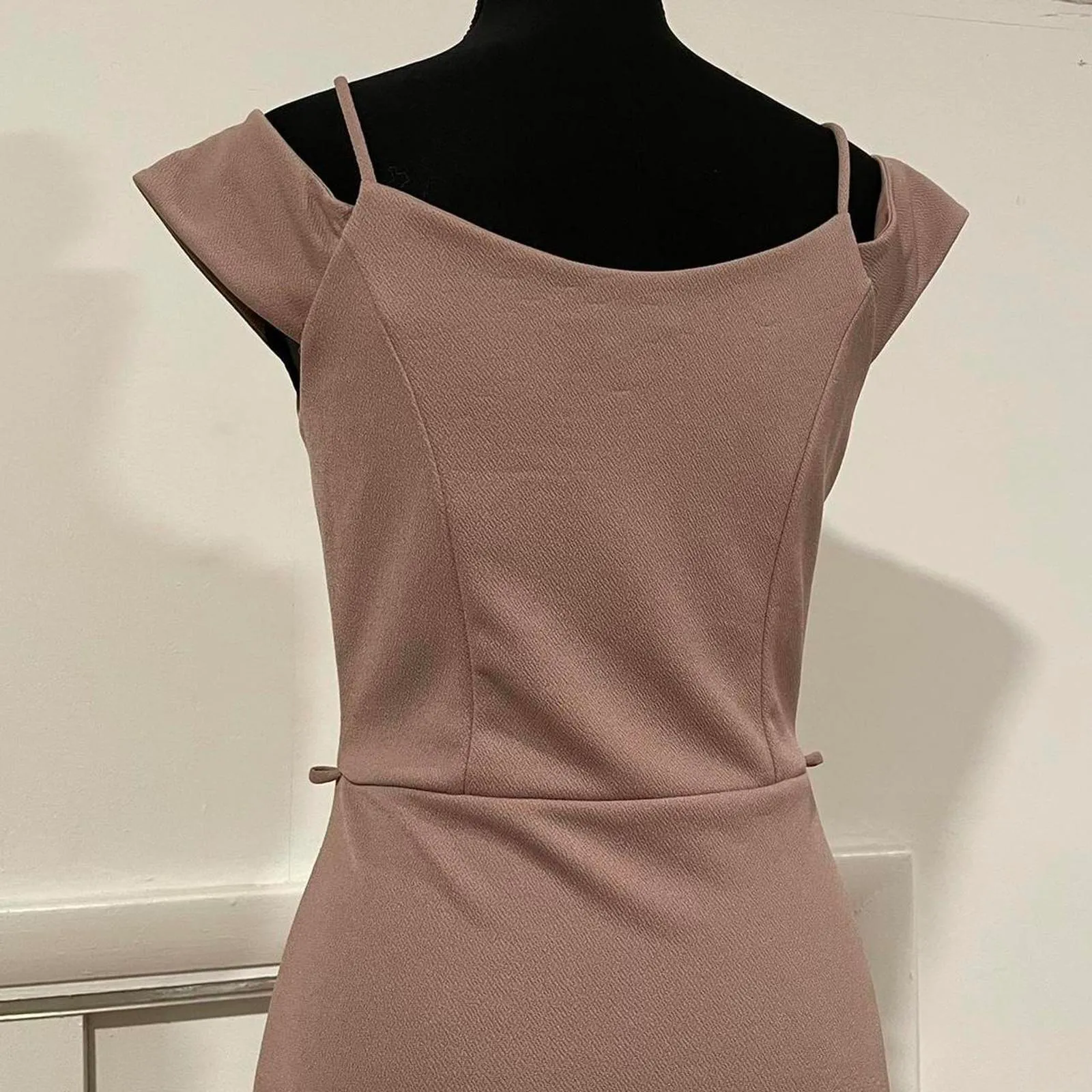 miss selfridge brown dress, size 6 - Image 4