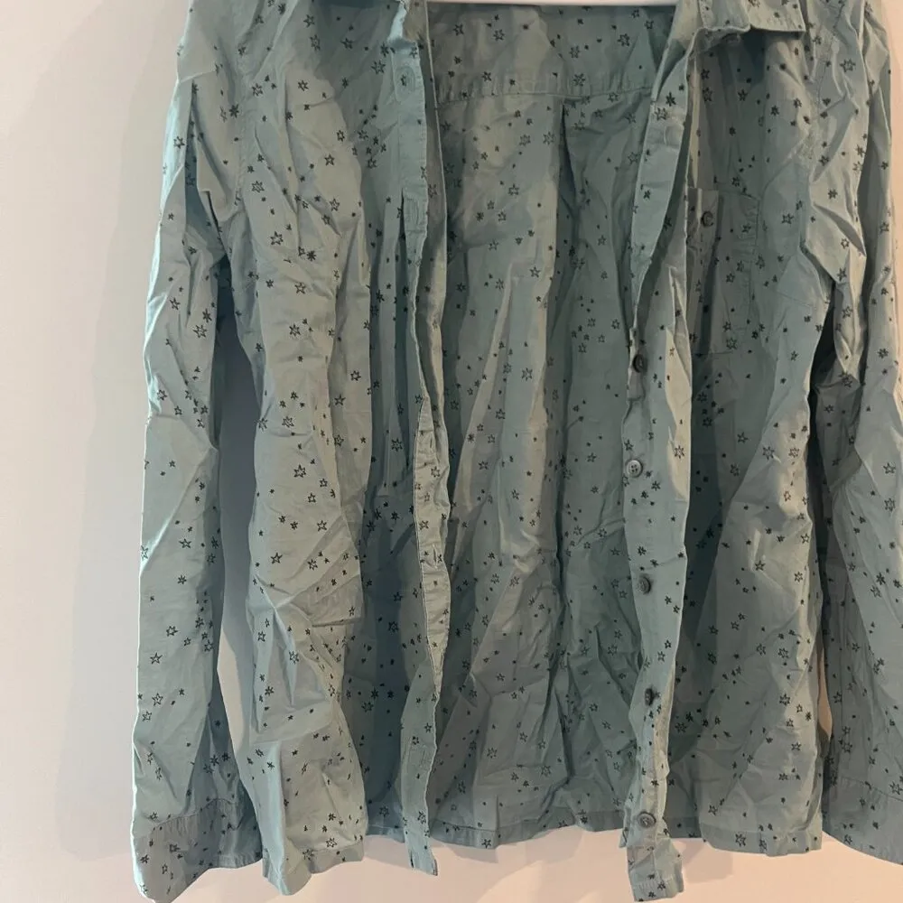 Caslon medium star print button down M - Image 5