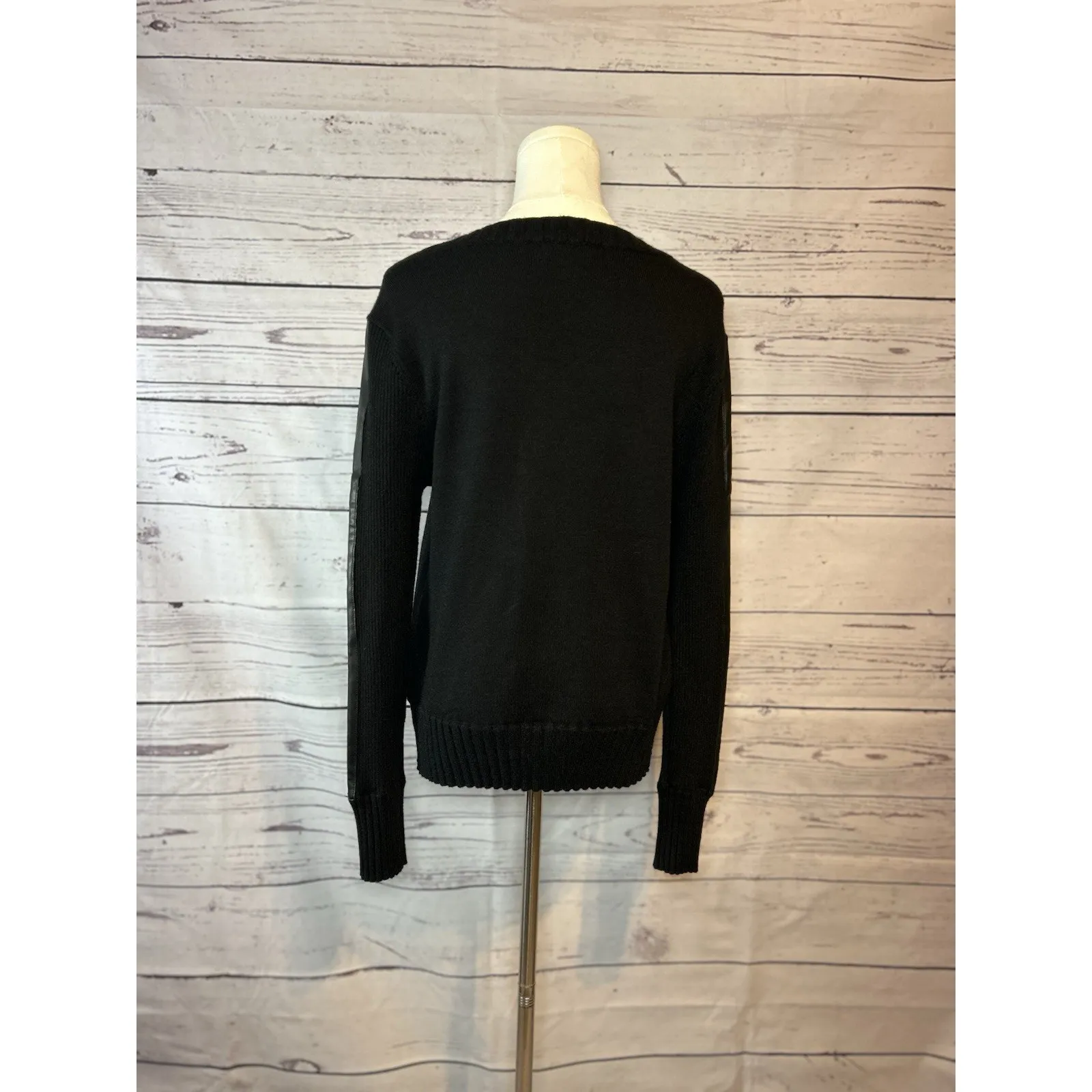 Evereve Harlow Black Pullover Sweater Size Large - Image 4