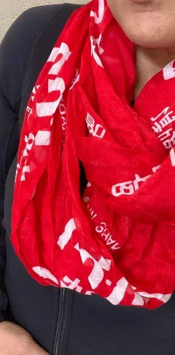 Coca-Cola  Multi Language Logo Scarf - Image 5