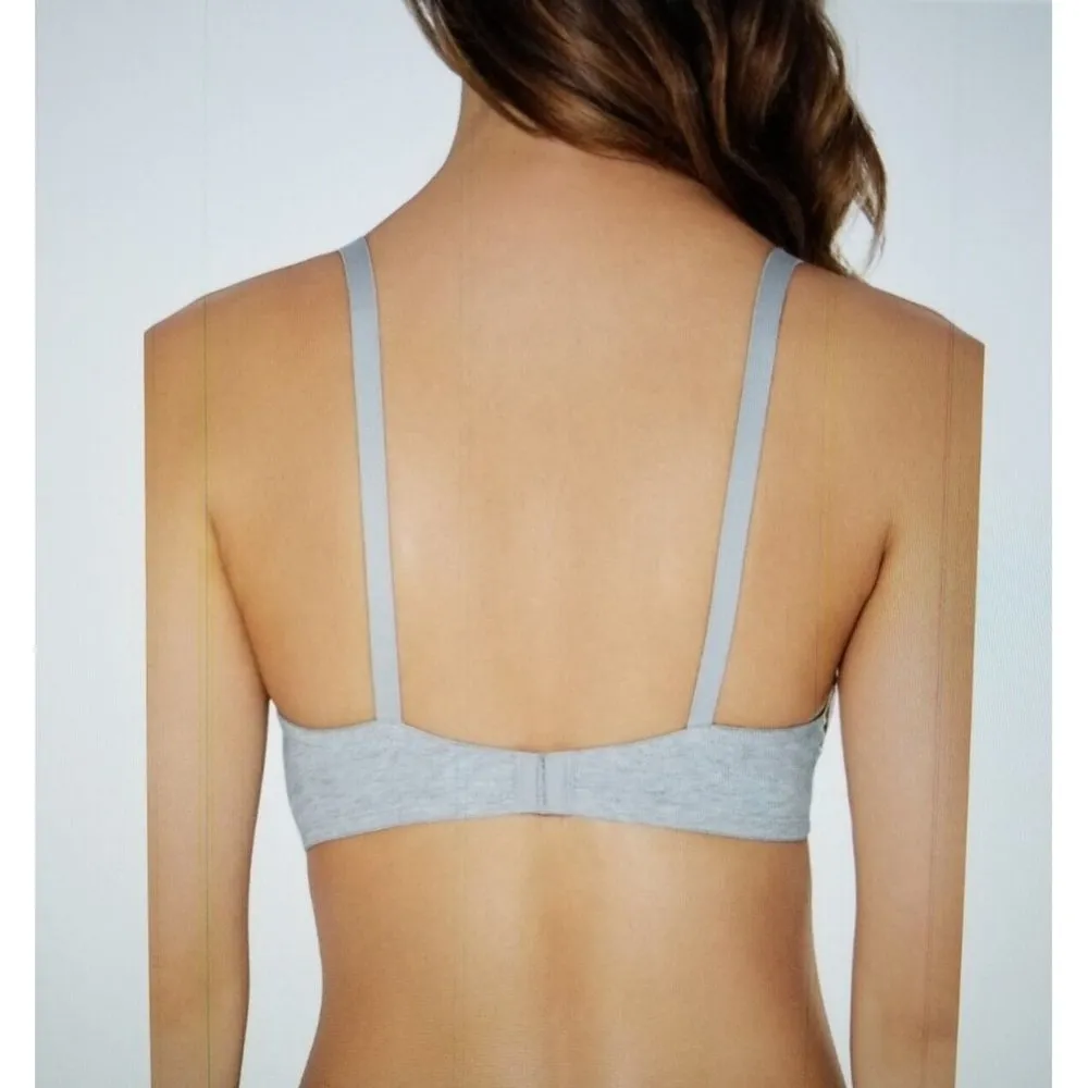 FRUIT OF THE LOOM Grey Lightly Lined & Padded,  Underwire T-Shirt Bra, US 38DD - Image 2