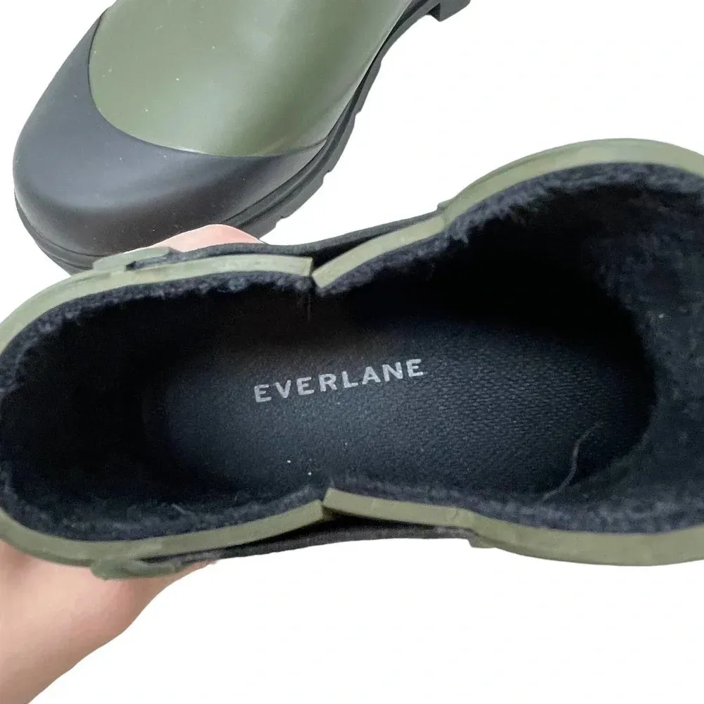 Everlane The Rain Boot in‎ Surplus Green Olive Chelsea Size US 5 - Image 9
