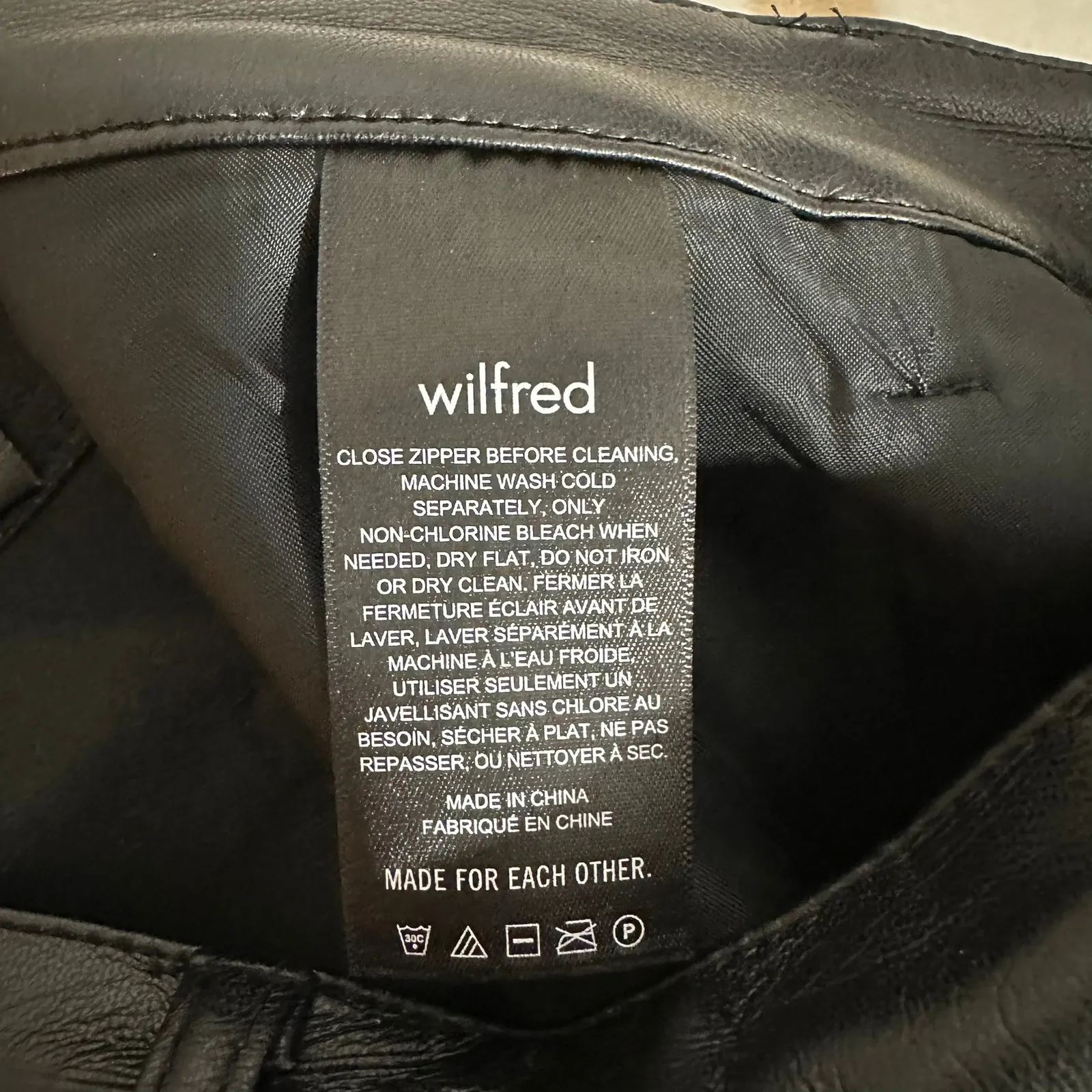 Aritzia Wilfred | Vegan Faux Leather Pants Straight Leg‎ | Women's 2 - Image 11