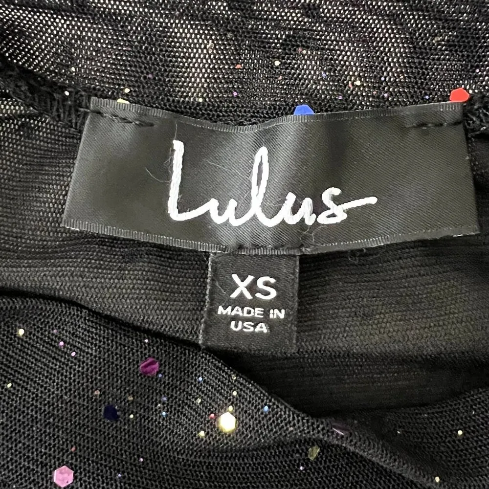 Lulus Black Sequined Long Sleeve Mesh Bodysuit - Image 6