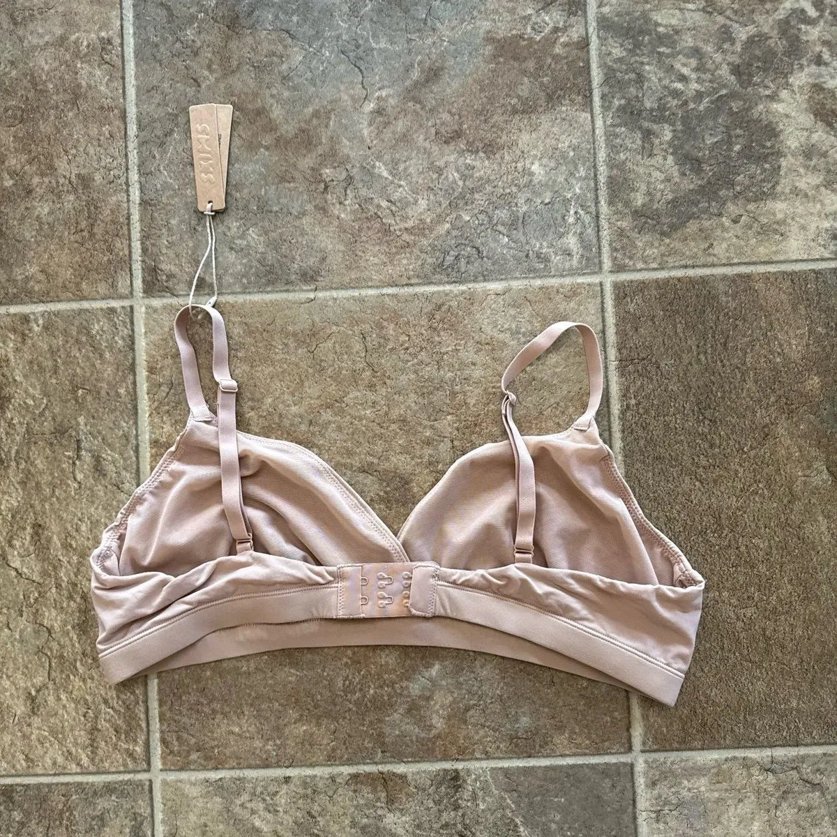 Skims Fits Everybody Crossover Bralette Clay Size XL - Image 5