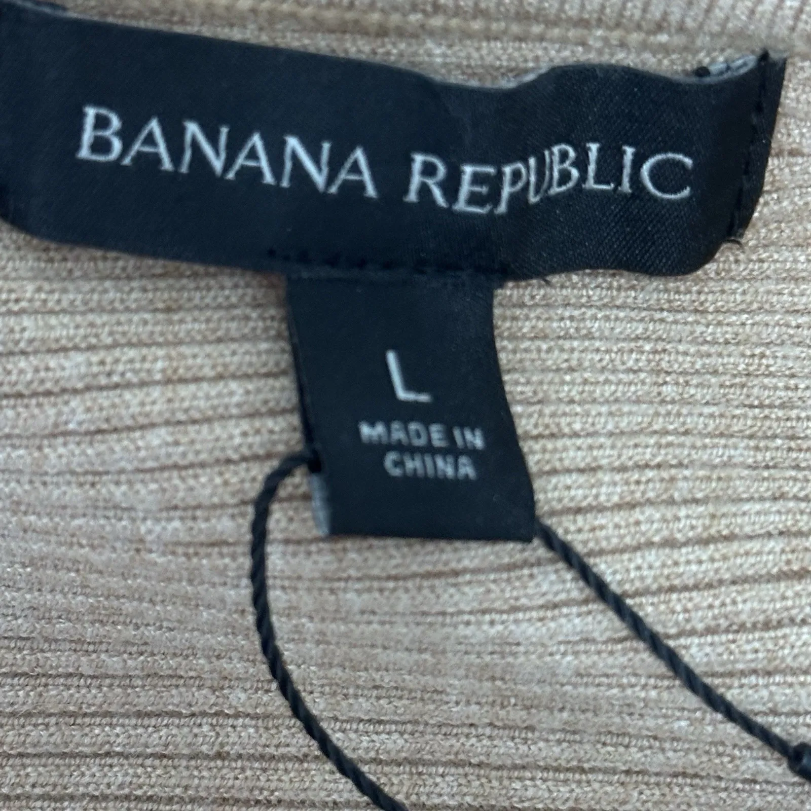 Banana Republic Forever Wrap Sweater Women's Size Large Tan Soft MSRP $100 - Image 8