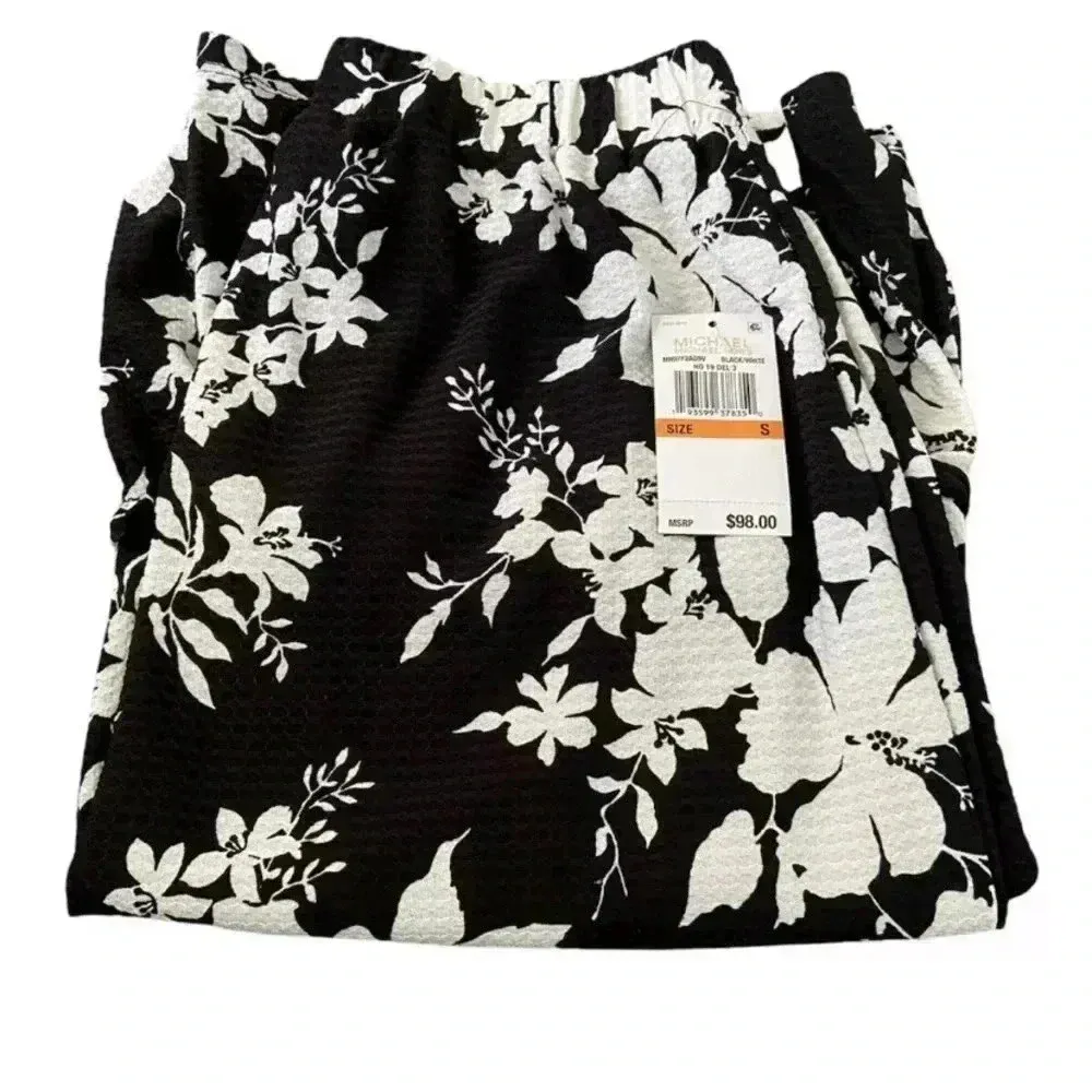 MICHAEL KORS Womens New Black Floral Knee Length - Image 4