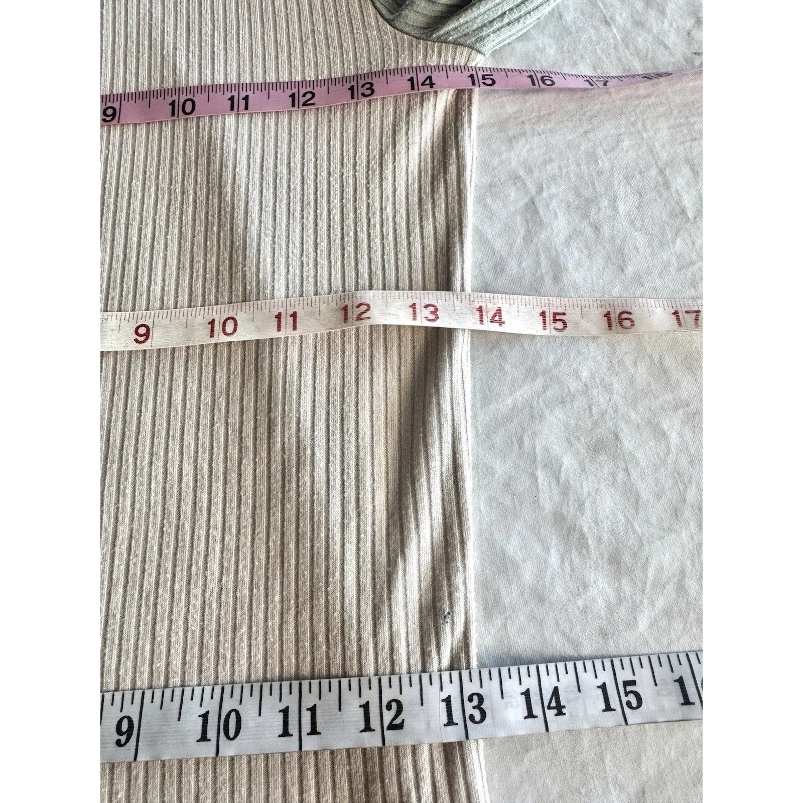 Madewell Womens Blouse Sz XS Turtleneck Green Ribbed Mock Neck Minimalist Preppy - Image 8