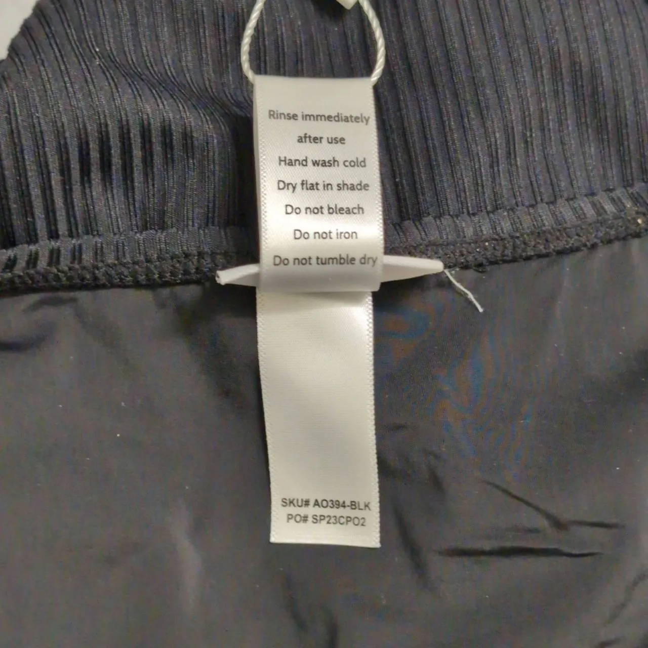 NWT Andie Malibu Black Ribbed Knit Snap Front Sleeveless One Piece Swimsuit LT - Image 7