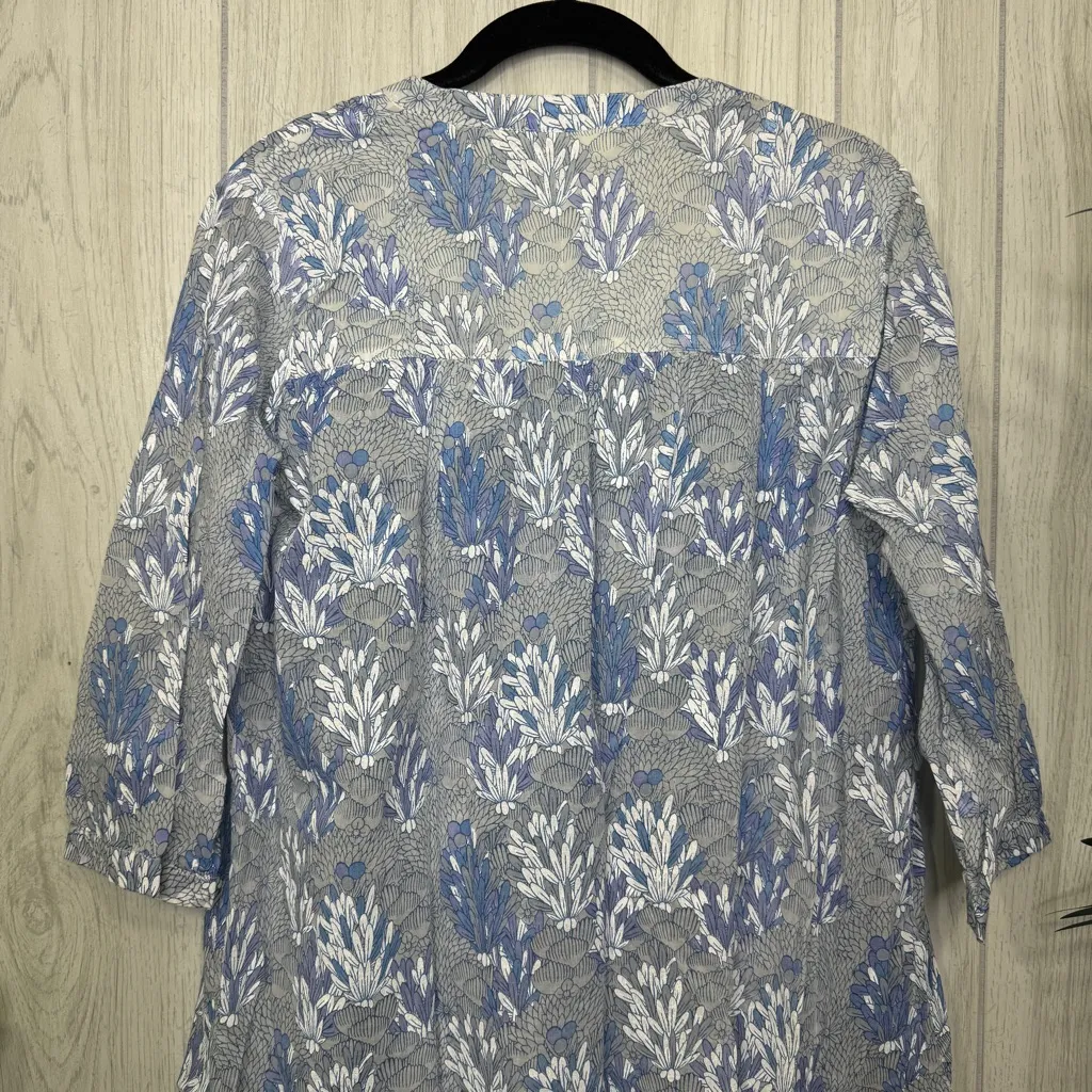 Roller Rabbit 100% Cotton Ugyen Leaves Serafina Tunic Coverup size S Small - Image 6