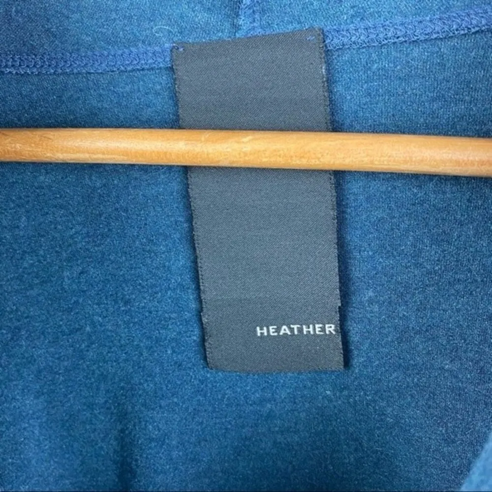 Heather Blue Hooded Half Dolman Sleeve Cape Top M Size M - Image 4