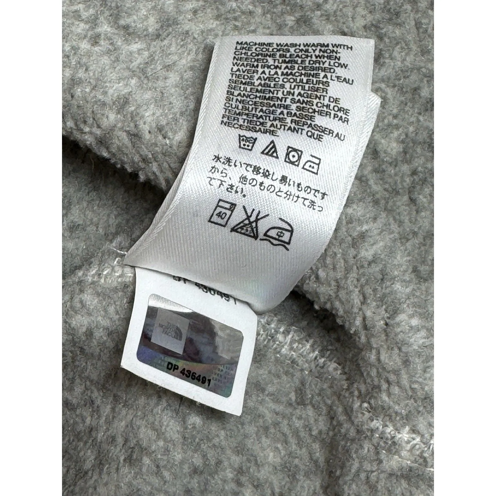 UNIQUE THE NORTH FACE HALF ZIP BUTTON CRESCENT  KNIT FLEECE HOODIE MEDIUM - Image 9