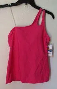 Time and Tru Women's Cutout One Shoulder Tankini Top Swimsuit - Image 3