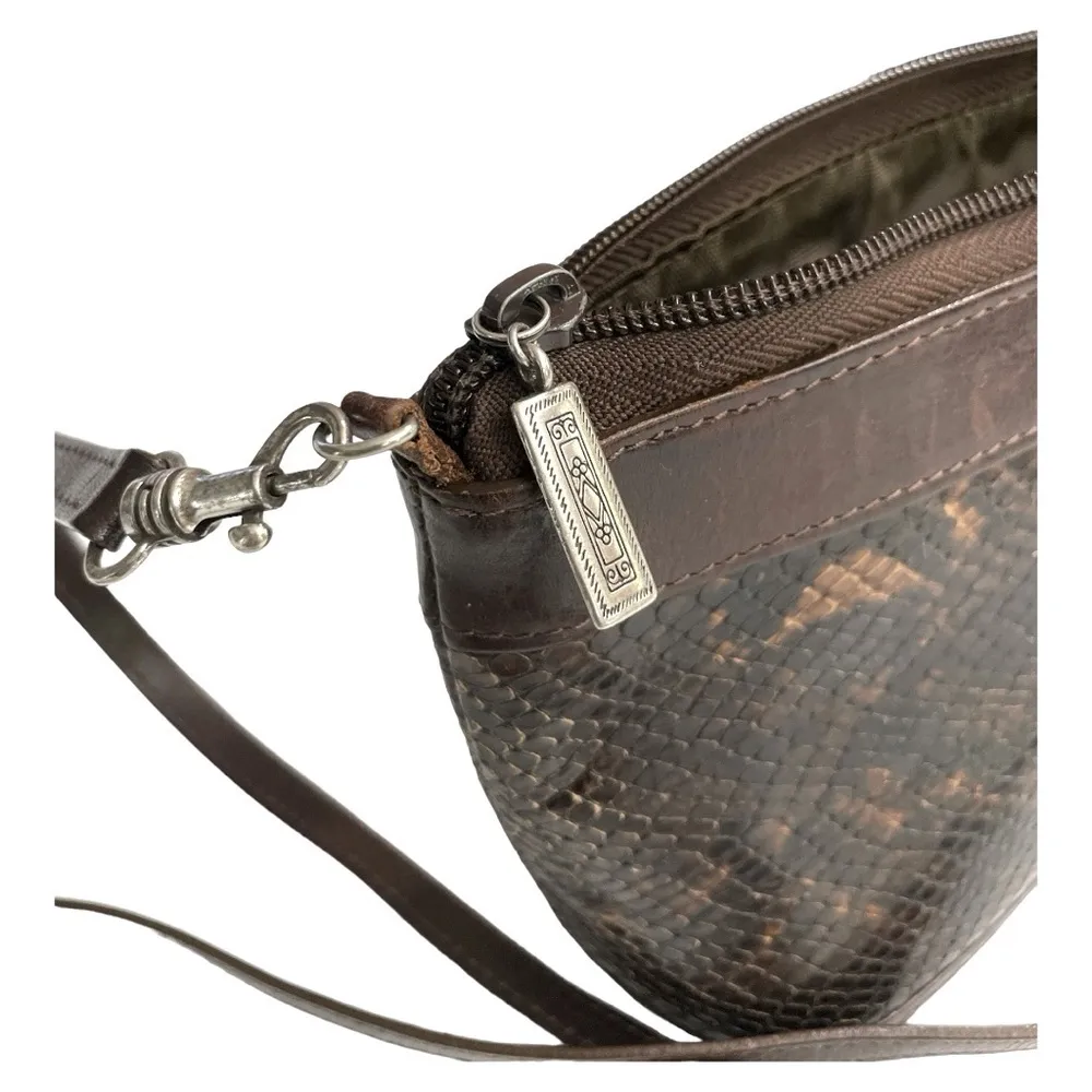 Brighton One World Brown Snake Print Crossbody Purse
Small Vintage Bag - Image 7