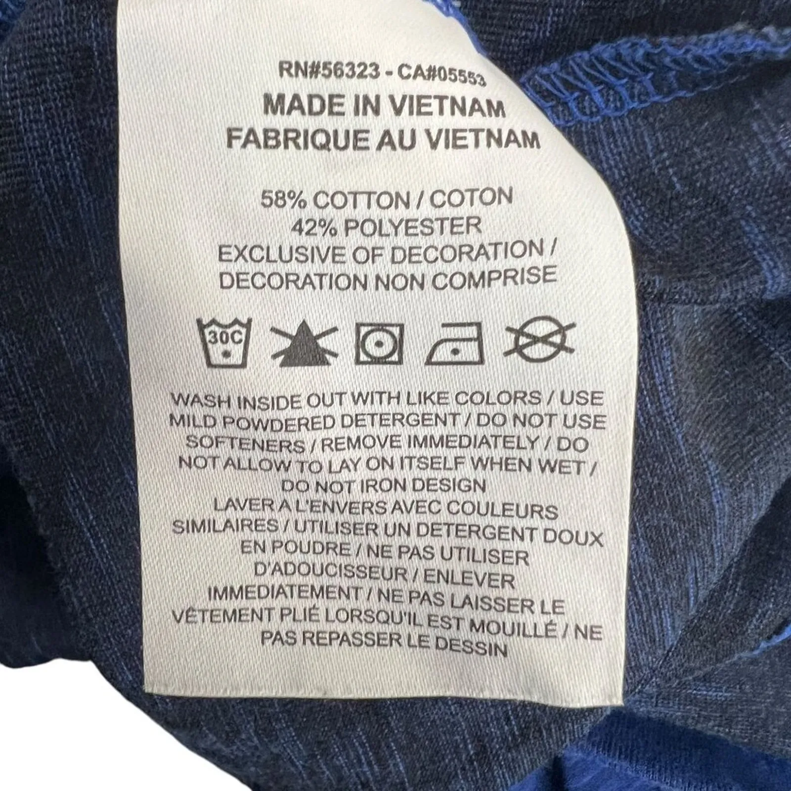 Nike Kentucky Wildcats Slub Ringer Performance Cropped T-Shirt Royal Women Small - Image 5